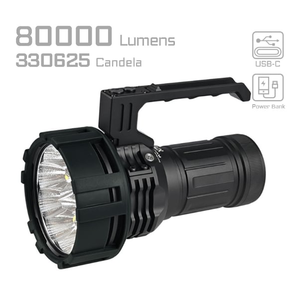 X75 Brightest Power Bank Flashlight