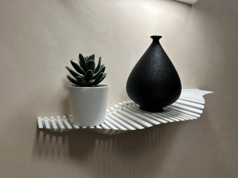 Prateleira Ondina II - Design Orgânico com Elegância Contemporânea