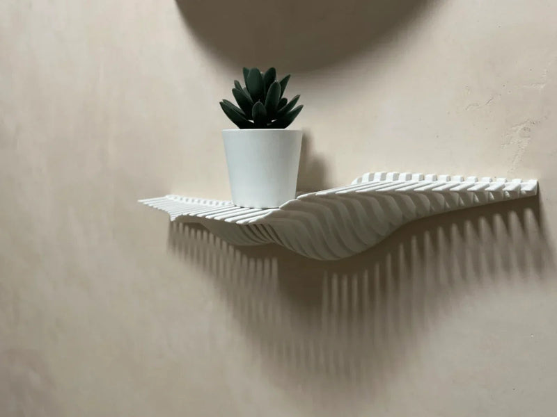 Prateleira Ondina II - Design Orgânico com Elegância Contemporânea